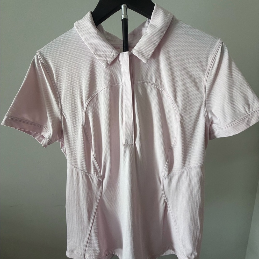 Lululemon Light Pink Womens Polo Top